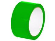 3 x 55 Yards Green Color Packing Tape 2 Mil Carton Sealing Shipping Tapes 144 Rolls 6 Cases