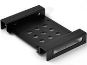 ORICO Aluminum 2.5 3.5 SATA or IDE HDD or SSD to 5.25 Bracket 2.5 to 5.25 or 3.5 to 5.25 Hard Drive Bay Converter Mounting Bracket Adapter Black AC5253