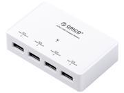 ORICO DCP-4S-WH 2.4-Amp (48 Watt) 4 USB Charger Plug Designed For four USB charging port for Tablets,iPad,Smart phones,iphone,Samsung