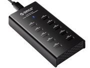 Orico Dub-10p 96w 10 Ports High Output Smart Super Usb Charger With 10 Ã— 5v 2.4a Port - Black
