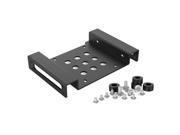 ORICO Aluminum 2.5 3.5 SATA or IDE HDD or SSD to 5.25 Bracket 2.5 to 5.25 or 3.5 to 5.25 Hard Drive Bay Converter Mounting Bracket Adapter Black AC5253