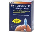 BD Ultra Fine 33 Gauge Lancets 100 ea