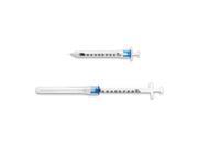 Easy Touch Tuberculin SheathLock Safety Syringe w m Fixed Needle 100ct 26G 1 mL 16mm 5 8 in 836210