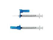 Easy Touch Tuberculin FlipLock Safety Syringe w m Fixed Needle 100ct 26G 1 mL 16mm 5 8 in 826215