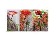 UPC 746851656507 product image for Glass And Metal Bird Bath / Bird Feeder Stakes - Three Assorted | upcitemdb.com