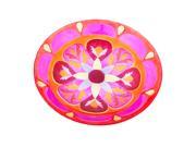 UPC 746851931338 product image for Pink Floral Embossed Glass Kaleidoscope Birdbath | upcitemdb.com