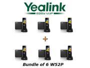 Yealink W52P Bundle of 6 SIP Cordless Phone IP DECT Phone Handset and Base Unit