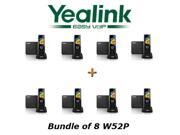 Yealink W52P 8 PACK SIP Cordless Phone IP DECT Phone Handset and Base Unit