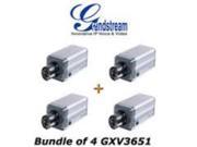 UPC 600599429819 product image for BUNDLE of 4 Grandstream GXV3651 FHD HD IP Camera 5 Megapixels 1080p | upcitemdb.com