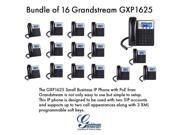 Grandstream GXP1625 2 SIP acct. SMB IP Phone Multi language PoE Bundle of 16