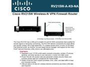 RV215W Wireless N VPN Firewall