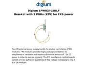 Digium 1PWR2402BLF - Bracket with 2 PSUs  for FXS power