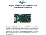 Digium 1TE236BF 2 Port T1 PCI Card with Echo Cancellation