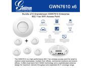 Grandstream GWN7610 6PACK high performance Enterprise 802.11ac WiFi Access Point