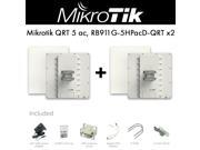 Mikrotik QRT 5 ac 5GHz 24dBi Outdoor Flat Panel Antenna PoE Gigabit 2PACK