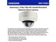 Samsung WiseNetIII SNV 5084 1.3 Megapixel Network Camera Color Monochrome Board Mount