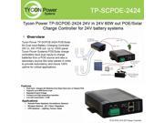 Tycon POE Solar Dual input battery charging controller. 24V in 24V out 5A