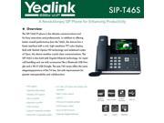 Yealink IPPhone SIP T46S HD technology USB Dongle PoE 16 VoIP accounts