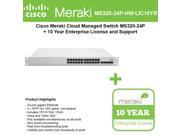 UPC 794348680566 product image for Cisco Meraki Cloud Mng'd Switch MS320-24P+ 10yr of Enterprise Lic. and Support | upcitemdb.com