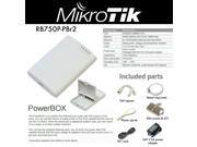 Mikrotik PowerBox 64MB Router 5x10 100 4xPoE OUT OSL4 Outdoor Case 2W at 24V