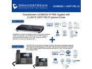 Grandstream UCM6202 IP PBX Gigabit with 2 UNITS GXP1782 IP phone 8 lines