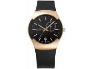 Skagen Black Label Black & Rose-gold GMT Black Dial Men's watch #983XLRLDB