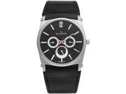 Skagen Men's 759LSLB1 Black Dial Chronograph With Black Leather Band Watch