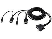 Belkin Enterprise Dual Port 6 USB KVM Cable F1D9401 06