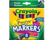 Crayola Poster Markers 8 Pkg