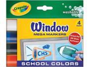 Crayola Washable Window Mega Markers 4 Pkg