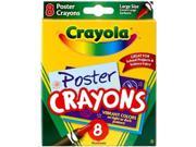 Poster Crayons 8 Pkg