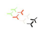 4 Pairs Upgrade Version 3-Blade CW/CCW Propeller Multicolor for Hubsan X4 H107/H107C/H107L H108 H108C Quadcopter