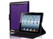 Purple Slim Fit Folio PU Leather Case Cover With Stand For The new iPad 3 iPad 2 Purple Slim Fit Folio PU Leather Case Cover With Stand For The new iPad 3 iPad 2