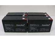 PowerStar 9AH Batteries 4 APC SmartUPS RBC8 RBC23 RBC24 RBC25 RBC31 SU1400RMXL3U 1400RMNET