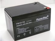 PowerStar® 12V 15Ah F2 Scooter Bike Replacement Battery for 14ah Amstron AP 1214