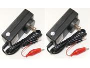 Lot of 2 12V Automatic Battery Float Charger With safety shutoff