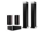 Definitive Technology BP9080 5.0 High Power Bipolar Tower Speaker Package with Integrated Subwoofers Black