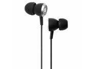 Audiofly AF33C In Ear Headphones with Microphone and Remote Piano Black