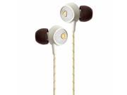 Audiofly AF56M In Ear Headphones with Clear Talk Microphone Vintage White
