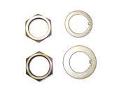 Omix ada Spindle Nut and Washer Kit Dana 27 Rear Includes 2 Nuts 2 Washers 1941 1945 MB 1941 1945 Ford GPW 16710.01