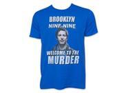 UPC 840339100190 product image for Brooklyn Nine-Nine Blue Welcome To The Murder Tee Shirt | upcitemdb.com