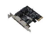 SEDNA 2 Port PCI Express PCIe SATA III 6.0 Gbps Host Adapter with Low Profile Bracket