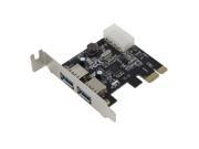 SEDNA PCIE USB 3.0 2 Port Adapter with Low Profile Bracket VL806 chipset Support Win 8 UASP