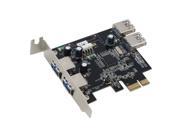 SEDNA PCI Express USB 3.0 4 Port Adapter 2E2I with Low Profile Bracket Support Win 8 UASP NEC 720201 chip set