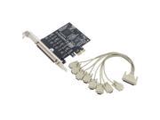 SEDNA PCIe 8 x RS232 Serial Ports Adapter Card With 8 Ports Octopus cable