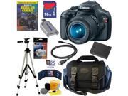 Canon EOS Rebel T3 12.2MP DSLR Camera 18-55MM IS II Lens 16GB DLX Kit