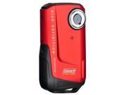Coleman CVW9HD R 1080P HD Waterproof Pocket Camcorder 8MP 3X 2 LCD Red