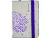 Gaiam Multi Tilt Canvas Folio Case for iPad 2nd 3rd Generations Tree of Life Purple