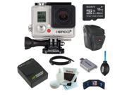 GoPro HERO3+ Silver Edition Camera + Sony 16GB Class 10 Memory Card + Wasabi Power Battery + Accessory Kit