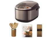 Zojirushi NS TSC10 18 Micom Rice Cooker Warmer The Ultimate Rice Cooker Cookbook Accessory Kit